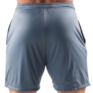 <b>Men's</b> Steel Blue Mesh Training <b>Shorts</b> Lightweight Breathable Workout <b>Running</b> <b>Shorts</b> with Elastic Waist Athletic Sportswear - Product Image 4