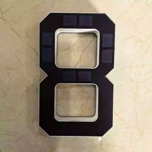 Letras y Números Luminosos para Placas de Puerta, Alimentados por Energía Solar para Exteriores - Product Image 4