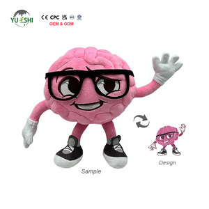Peluche Mascotte Personalizzato <span class=keywords><strong>Gufo</strong></span> Robotico <span class=keywords><strong>Blu</strong></span> con Logo Stampato in 3D, Bambola Morbida in Cotone OEM ODM - Product Image 6