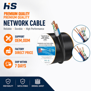 สายเคเบิลเครือข่ายแบบไม่มีฉนวนป้องกัน Cat5e ของ Moody's แบบ 8 แกน ทองแดงปราศจากออกซิเจน 300 ม. 1000Mbps -20 60 BK-10 รุ่น Fujian Professional - Product Image 1