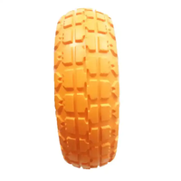 Roues robustes en acier et polyuréthane à profil en V, roulettes noires OEM pour chariot à main, chariot de transport, chariot à roulettes avec roulement à billes