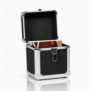 Custom Size Aluminum Carrying <strong>Case</strong> 7'' 10'' 12'' <strong>Vinyl</strong> Records <strong>Case</strong> LP CD <strong>Storage</strong> <strong>Case</strong> - Product Image 4
