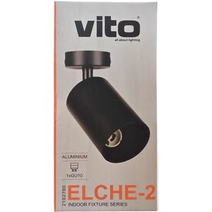 Foco de Techo Ajustable GU10 Negro, Lámpara LED Moderna para Uso en Interiores - Product Image 2