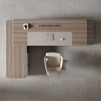 Scrivania Direzionale Moderna Estensibile con Pannello in Legno e Gestione Cavi, Facile Montaggio, per Ufficio Domestico e Commerciale, Garanzia 6 Anni