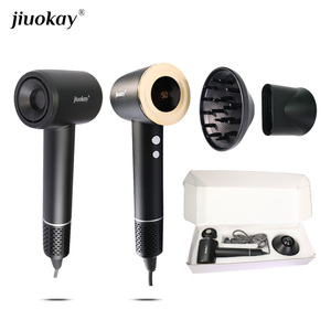 Iyonik teknoloji ile Salon 1800W saç kurutma makinesi saç şekillendirici fön makinesi 120000RPM profesyonel fön makinesi araçları sesede Pelo