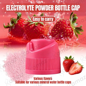 Capuchon de bouteille d'eau en gros OEM Amaz, saveur fraise, pour poudre d'<span class=keywords><strong>électrolyte</strong></span>s portable, boisson hydratante - Product Image 2