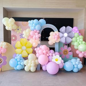 Daisy Pink Balloon archar Kit <span class=keywords><strong>palloncini</strong></span> in lattice con <span class=keywords><strong>palloncini</strong></span> <span class=keywords><strong>di</strong></span> fiori margherita per ragazze compleanno Baby docce decorazioni per feste - Product Image 3