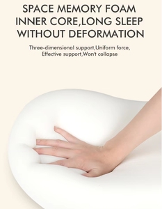 Sâu Ngủ Làm Mát Mịn Vải Mèo Bụng Gối Động Vật Cổ Hỗ Trợ Bộ Nhớ Bọt Du Lịch Giường Gối Trọng Lượng Nhẹ OEM ODM - Product Image 3