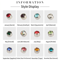 Boucles d'oreilles clous hypoallergéniques en acier inoxydable, fermoir papillon géométrique, bijoux de mode pour femmes