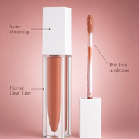 Gloss à lèvres végétalien brillant, maquillage longue tenue, hydratant, multi-couleurs, marque privée
