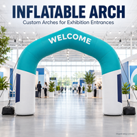 Arche gonflable d'extérieur pour publicité, arche gonflable de départ/arrivée pour événements et festivals