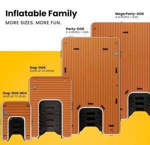 Plataforma Flotante Inflable Ecológica y Duradera para Jugar en el Agua, Escalera Plegable de Color Madera, Plataforma Flotante para Piscina, para <span class=keywords><strong>Perros</strong></span> - Product Image 1
