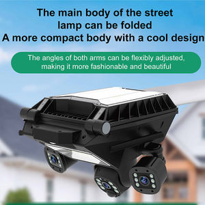 Система видеонаблюдения для двора: 3 объектива, 4 камеры, 8000 Вт, V380Pro, Eseecloud, уличный светодиодный фонарь на солнечной энергии 450 Вт с камерой - Product Image 2