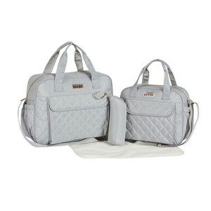 Sac à langer multifonctionnel pour maman, sac de voyage, sac à main tendance, imperméable, grande capacité, sac à langer pour bébé 4 pièces - Product Image 1