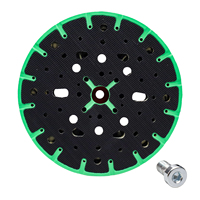 Discos de Lijado Eléctricos Verdes de 6 Pulgadas con Orificios Especiales 17/48, Almohadillas Duras/Blandas con Respaldo de Gancho y Bucle