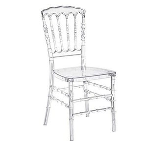 Chaises de mariage Chiavari en résine acrylique transparente, vente en gros d'usine, pour événements, fêtes, salon et entrée - Product Image 1