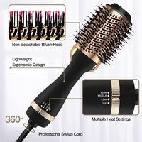 Vente en Gros Fabricant Brosse Soufflante de Salon 3 en 1 Un Seul Geste Outil de Coiffure Sèche-Cheveux Rond Peigne Brosse Sèche-Cheveux