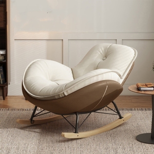 Chaise berçante moderne en forme de coquille d'œuf Fauteuil <span class=keywords><strong>inclinable</strong></span> pour adulte Canapé simple paresseux Balcon Loisirs Chaise longue pingouin Meubles d'hôtel - Product Image 2