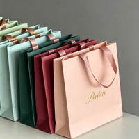 Sac cadeau blanc robuste, capacité 6-9 kg, service de logo personnalisé, emballage recyclable de luxe léger, pour magasins de chaussures et de vêtements, marque Idecor