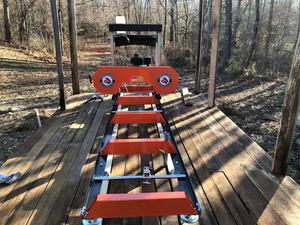 Tragbares Sägewerk für den Heimgebrauch mit Rädern Forstwirtschaftsmaschine Sägewerk Automatisches Holzbearbeitungs-Sägewerk mit TÜV CE-Zulassung - Product Image 6