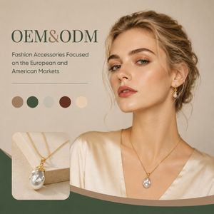 สร้อยคอจี้มุกบาโรกแบบมีลวดลายเคลือบทองคำแท้ ขายส่งแบบ OEM ODM พร้อมมุกเม็ดใหญ่รูปทรงไม่สม่ำเสมอ เครื่องประดับสำหรับผู้หญิง - Product Image 1