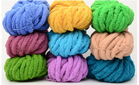 Fancy Chunky Chenille Yarn for Crochet and Arm Knitting 100% Polyester