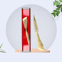 Outil de grattage Gua Sha multifonctionnel en cuivre pur avec pointe de précision, outil de massage des méridiens TCM multifonctionnel pour les soins du corps