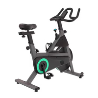 Vélo de spinning avec frein à friction et moniteur de fréquence cardiaque, cycle d'exercice avec capacité de 120 kg pour la maison, le studio et l'entraînement cardio quotidien