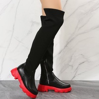 Bottes d'hiver en tissu de coton pour femmes, antidérapantes, bottes hautes, chaussures d'extérieur grande taille, à semelle en caoutchouc, tendance, 2020