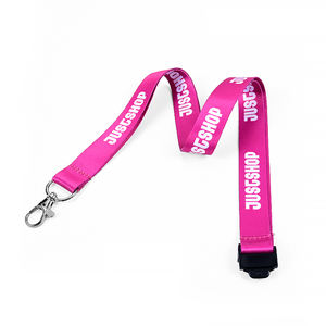 高品質カスタムロゴバッジリールホルダーランヤード昇華ポリエステルIDカードネックストラップ金属フック安全バックル付き - Product Image 6