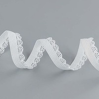 Vêtements personnalisés, sous-vêtements, bande élastique en dentelle à bord bourgeon, bande de couture en nylon picot extensible, ceinture en sangle