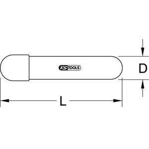 KS TOOLS Manchon de protection avec isolation de protection et capuchon de serrage, 30mm - Product Image 2