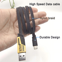 Câble de charge rapide et de transfert de données USB Type-C vers Type-C 4-en-1 1,5 m 1 m A50JJ 65 W en cuivre pur pour ordinateur, téléphone portable et tablette