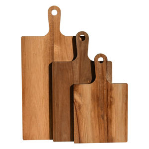 Youlike 2024 nuevo lanzamiento de buena calidad al por mayor juego de tabla de cortar de madera de acacia con envoltura negra delicada - Product Image 1