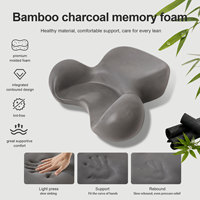 Coussins de sol en mousse à mémoire de forme pour le yoga, en velours côtelé, grands coussins ergonomiques pour la correction de la posture, lavables, soulagent la douleur sciatique