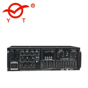 YATAO AV220V Nhôm 100 Wát Usb Mic Đen Hifi 2.0 Kênh Bass BT Home Amplifier Cho Rạp Hát Tại Nhà Hệ Thống