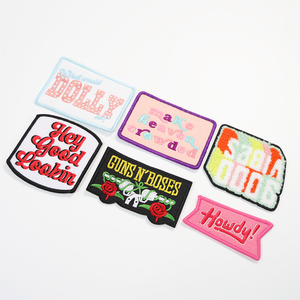 New Style Iron on Patches Girls Sew-On Patch Hats Diy Logo Custom Hat Embroidered Patch for Trucker Hat - Product Image 3