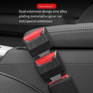 H-053 Extenseur de <span class=keywords><strong>ceinture</strong></span> de sécurité de voiture personnalisé en usine, avec prise de verrouillage de sécurité et insert épais <span class=keywords><strong>pour</strong></span> une sécurité accrue - Product Image 3