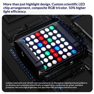 Lumière LED pour aquarium YEE, éclairage encastré pour aquarium de rivière naturelle, WRGB, spectre complet, lumière pour plantes aquatiques, floraison des algues, aquarium ornemental - Product Image 3