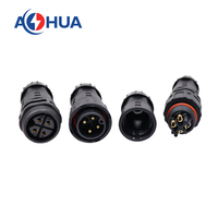Connecteur étanche 3 broches mâle-femelle 15A IP68 pour câble extérieur avec embouts à souder