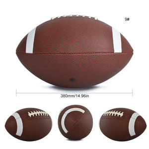 Ballon de rugby en PVC de haute qualité, taille 9, pour usage récréatif et d'entraînement pour adultes, vente en gros d'usine - Product Image 4