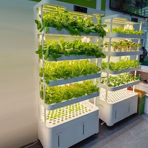 Système hydroponique intelligent à commande à distance, armoire de culture automatique d'intérieur pour légumes, planteur hydroponique pour laitues et herbes - Product Image 1