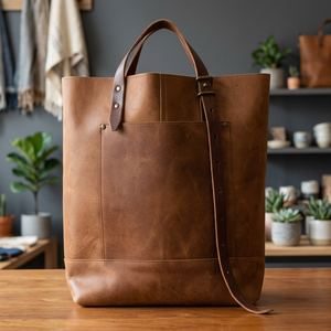 Bolso de Mano de Cuero Genuino Personalizable OEM, Suave, Duradero, Impermeable, con Cierre de Cremallera, Correa Cruzada para Mujer, Gran Capacidad - Product Image 4
