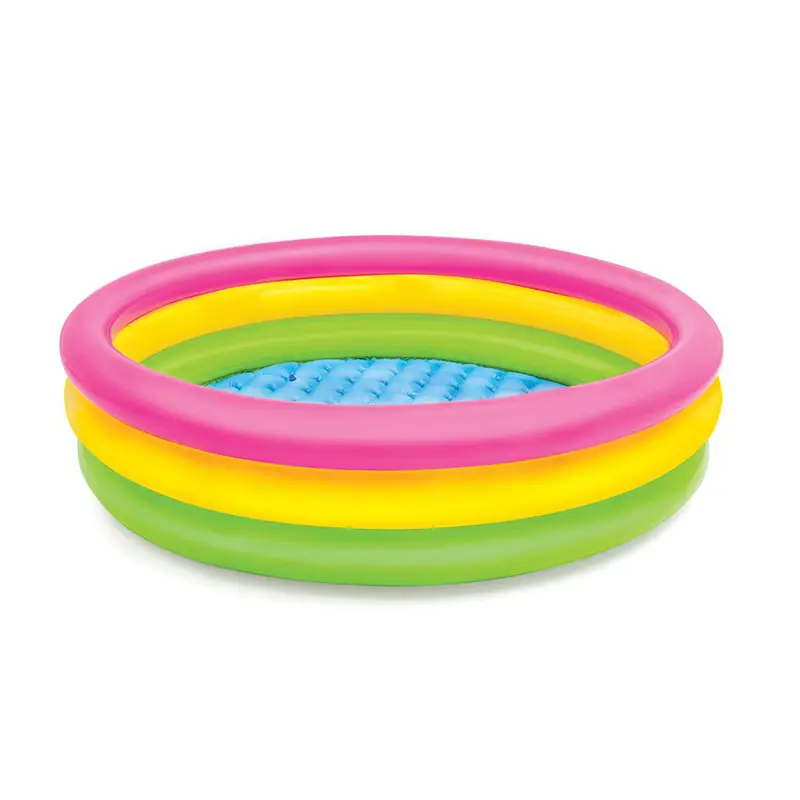 57422 त्रि-अंगूठी बुलबुला नीचे किडी पूल Inflatable बच्चे गेंद गड्ढे पूल बच्चों के लिए 147*33 cm