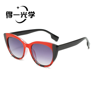 แว่นกันแดด De Yi Optics สำหรับผู้หญิง แบบ Color-Blocked ป้องกันรังสียูวี 400 กรอบพลาสติก PC รุ่น 3 - Product Image 4