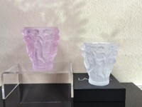Vase à fleurs en verre cristal fait main, style Art Déco, givré, décoratif, centre de table pour design d'intérieur de luxe
