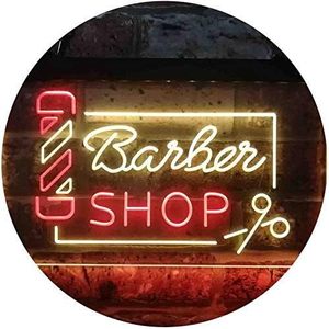 Barbershop dual-color LED neon indoor hanging ambient light shop <b>sign</b> wall decoration light entrance decoration light 5V 12V - Product Image 6