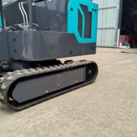 Excavator Mini Crawler 1,7 Ton Mesin Koop/Youpu Daya 19000W Bucket 0,06m Garansi 2 Tahun Biru/Kuning Sudut Pendakian 30 Derajat