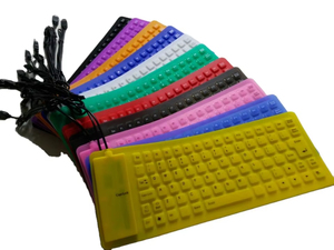 Bàn phím linh hoạt silicon chống nước có thể gập lại 85 phím là bàn phím silicon im lặng và di động cho công việc Quà Tặng - Product Image 2
