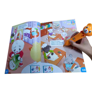 ปากกาพูดเพื่อการศึกษาสำหรับนักเรียนอนุบาลพร้อมคุณสมบัติทางดนตรีช่วยเพิ่มกิจกรรมการอ่านพูดทำจากพลาสติก - Product Image 2